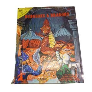 Vintage 1981 Dungeons & Dragons Basic Set Moldvay CIB w/ Dice & B2 Module